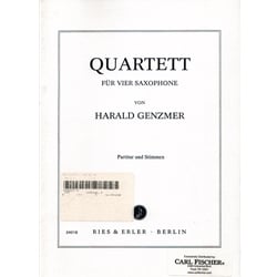 Saxohpone Quartet No. 1 - Score and Parts