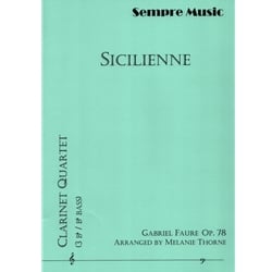 Sicilienne - Clarinet Quartet