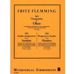 60 Progressive Etudes, Volume 2 - Oboe