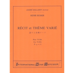 Recit et Theme Varie - Tuba and Piano