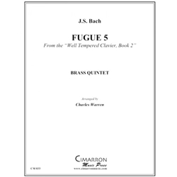 Fuga No. 5 from the WTC Book, No. 2 - Brass Quintet