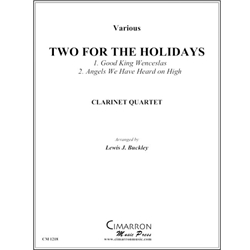 2 for the Holidays - Clarinet Quartet