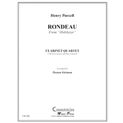 Rondeau from Abdelazar - Clarinet Quartet