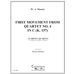 First Movement from "Quartet No. 4 in C," K. 157 - Clarinet Quartet
