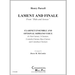 Lament and Finale from "Dido and Aeneas" - Clarinet Choir with Optional Soprano Voice