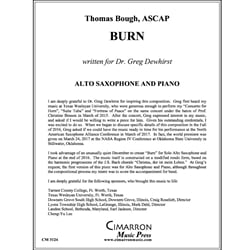 Burn - Alto Saxophone and Piano