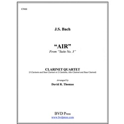 Air from Suite No. 3 - Clarinet Quartet