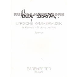 Lyrische Kammermusik - Clarinet, Violin and Viola (Parts)