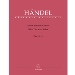 9 German Arias, HWV 202-210 - Soprano, Violin, and Piano