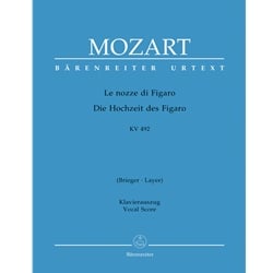 Le nozze di Figaro, K. 492 - Vocal Score  (Brieger & Layer) It./Ger.