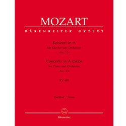 Concerto No. 23 in A, K. 488 (Score) - Piano and Orchestra