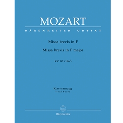 Missa brevis in F major K. 192 - Vocal Score