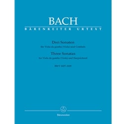 3 Sonatas, BWV 1027-1029 - Viola da Gamba (Viola) and Harpsichord