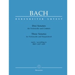 3 Sonatas, BWV 1027-1029 - Cello and Harpsichord