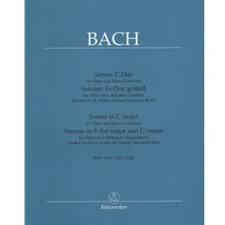Sonatas, BWV 1033, 1031, and 1020 - Flute and Piano