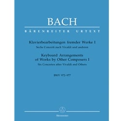 Keyboard Arrangements of Works by Other Composers, BWV 972-977