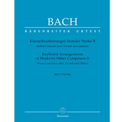 Arrangements of Works by Other Composers, Vol. 2: BWV 978-984 - Piano