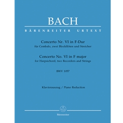 Concerto No. 6 in F Major, BWV 1057 (After the Fourth Brandenburg Concerto) - Two Pianos, Four Hands