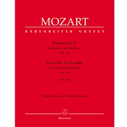 Concerto No. 16 in D Major, K. 451 - Piano