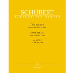 3 Sonatas for Violin and Piano op. 137, 1-3