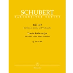 Trio in B-flat major, Op. 99, D 898 - Piano, Violin and Cello