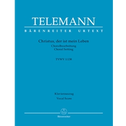 Christus, der ist mein Leben (Chorale Setting) - Vocal Score