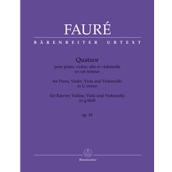 Quartet in G minor, Op. 45 - Piano, Violin, Viola and Cello