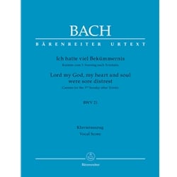 Cantata No. 21 Ich hatte viel Bekummernis- Vocal Score