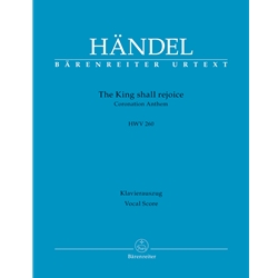 King shall rejoice: Coronation Anthem - Vocal Score