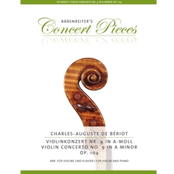Concerto No. 9 in A Minor, Op. 104 - Violin and Piano