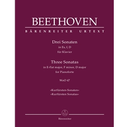 3 Sonatas, WoO 47 "Kurfursten Sonatas" - Piano