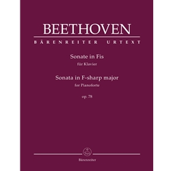 Sonata in F-sharp Major, Op. 78 - Piano Solo