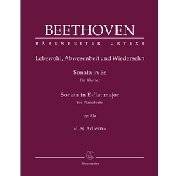 Sonata in E-flat Major, Op. 81a "Les Adieux" - Piano