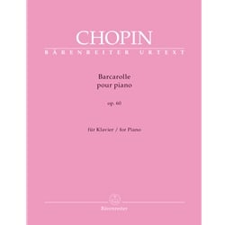 Barcarolle in F-sharp major op. 60 - Piano