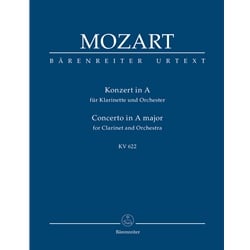 Concerto in A Major, K. 622 for Clarinet and Orchestra - Study Score