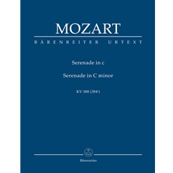 Serenade in C Minor, K. 388 (384a) - Study Score