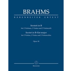 Sextet in B-flat Major, Op. 18 (Study Score) - String Sextet
