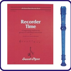 Blue Cantos Recorder & Recorder Time Book
