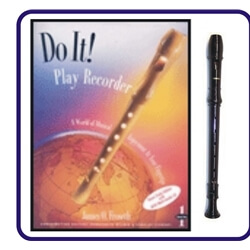 Brown Tudor Recorder & Do It Recorder Book/CD