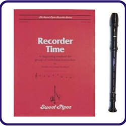 Brown Tudor Recorder & Recorder Time Book