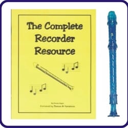 Blue Candy Apple Recorder & Complete Recorder Resource Book