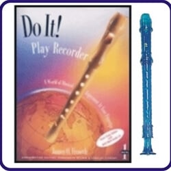Blue Candy Apple Recorder & Do It Recorder Book/CD