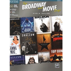 Top Broadway and Movie Songs - Viola and Piano