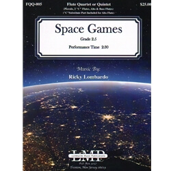 Space Games - Flute Quartet (or Quintet)