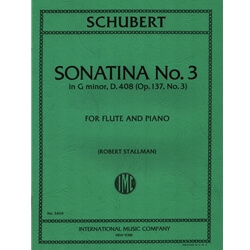 Sonatina No. 3 in G Minor, D. 408, Op. 137, No. 3 - Flute and Piano