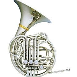 Hans Hoyer Professional Double French Horn Nickel Detatchable Bell w/ Mechanical Linkage