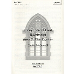 I Obey Thee, O Lord (Lacrimosa) - SATB