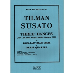 3 Dances - Brass Quartet (or Choir)