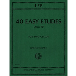 40 Easy Etudes, Op. 70 - Cello (with 2nd Cello)