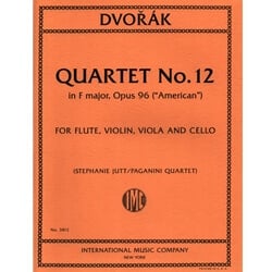 Quartet No. 12 in F Major, Op. 96 “American” - Flute, Violin, Viola, and Cello
